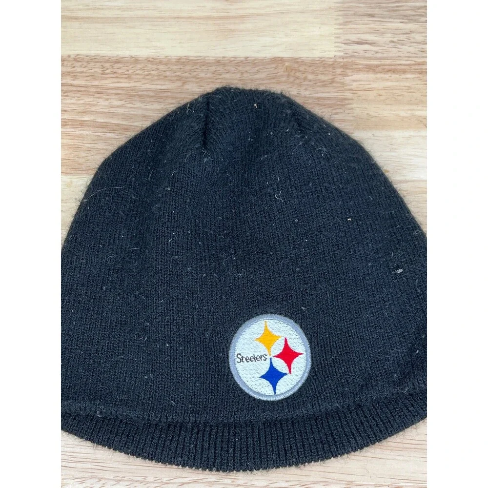 '47 Pittsburgh Steelers Winter Hat Boys One Size Black Beanie‎ Cap NFL Ski Youth